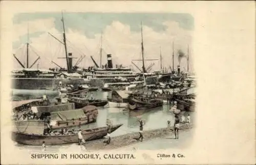 Ak Kalkutta Kalkutta Kalkutta Indien, Versand in Hugli