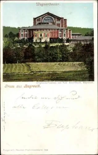 Ak Bayreuth in Oberfranken, Wagnertheater