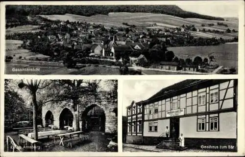 Ak Seega Kyffhäuserland in Thüringen, Gasthaus zum Bär, Ruine Arnsberg