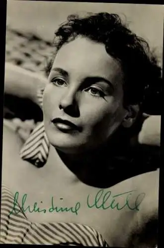 Ak Schauspielerin Christina Huth, Portrait, Defa Film, Sommerliebe, Autogramm