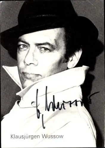 Ak Schauspieler Klausjürgen Wussow, Portrait, Autogramm