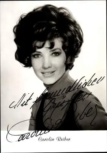 Ak Schauspielerin Carolin Reiber, Portrait, Autogramm