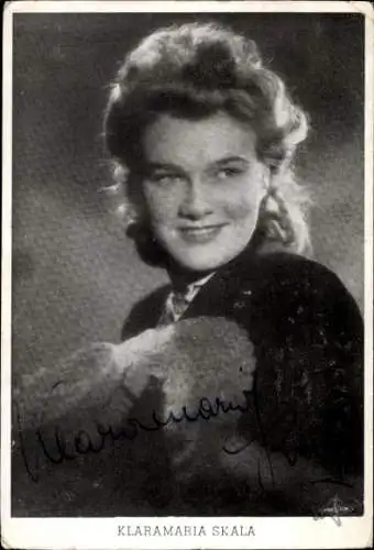 Ak Schauspielerin Klaramaria Skala, Portrait, Autogramm