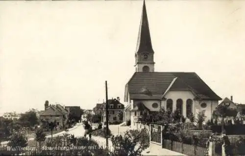 Ak Wallisellen Kanton Zürich Schweiz, Rosenbergstraße, Kirche