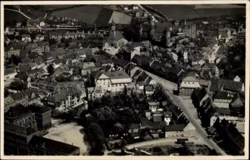 Foto Ak Nossen in Sachsen, Fliegeraufnahme