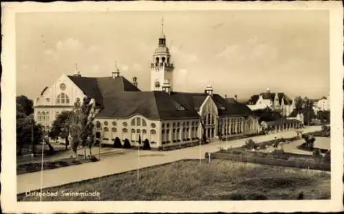 Ak Świnoujście Swinemünde Pommern, Neues Kurhaus