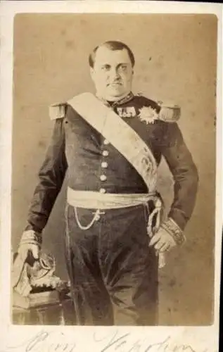 CdV Napoléon Joseph Charles Paul Bonaparte, Plon-Plon, Standportrait in Uniform