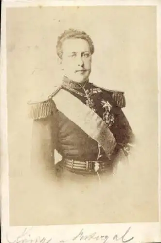CdV Ludwig I, König von Portugal, Portrait, Orden