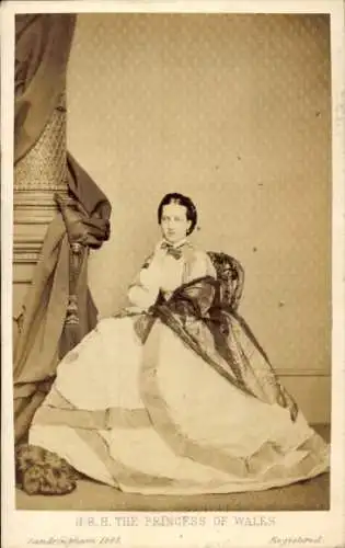 CdV Alexandra von Dänemark, Prinzessin von Wales, Portrait