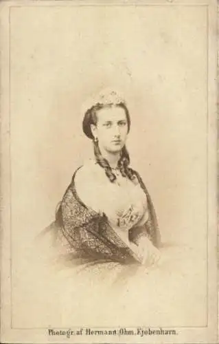 CdV Alexandra von Dänemark, Prinzessin von Wales, Portrait
