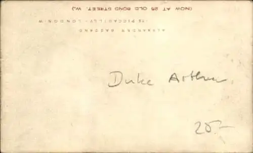 CdV Arthur, 1. Duke of Connaught and Strathearn, Portrait