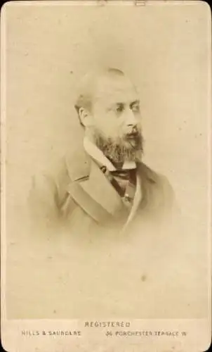 CdV Edward VII, König von Großbritannien, Portrait, Prince of Wales