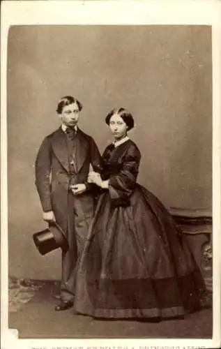 CdV Prince of Wales, Edward VII, Prinzessin Alice, Portrait