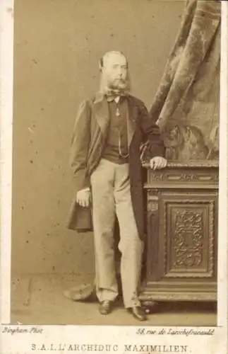 CdV Maximilian I., Kaiser von Mexiko, Portrait