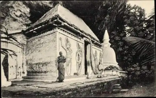 Ak Ceylon Sri Lanka, Anuradhapura, Felsentempel