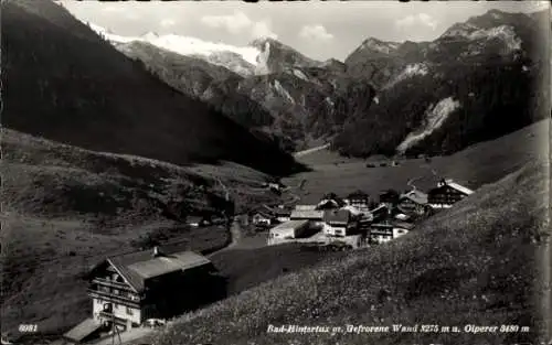 Ak Bad Hintertux Tirol, Panorama, Gefrorene Wand und Olperer