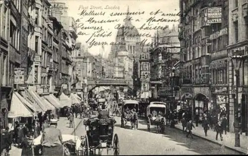 Ak London City England, Fleet Street