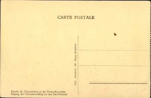 Ak Bruxelles Brüssel, Paleis van de Scheikundige Nijverheid, Weltausstellung 1935