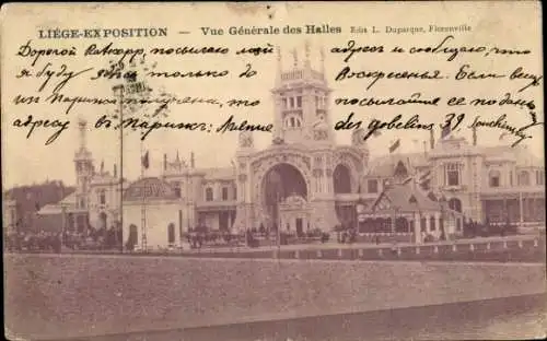 Ak Lüttich Lüttich Wallonien, Gesamtansicht der Halles