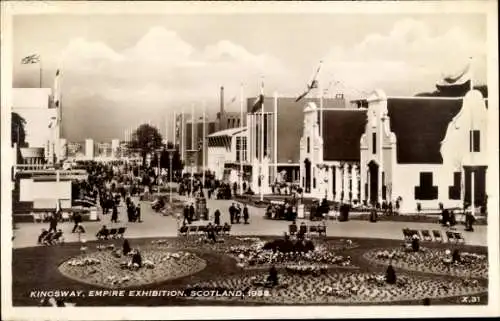 Ak Schottland, Kingsway, Empire Exhibition, 1938