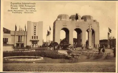 CPA Anvers Anvers Flandre, Exposition Internationale 1930, Werend Tentoonstelling, vue interieur