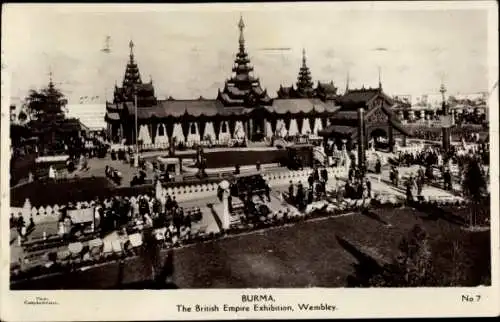 Ak London, Burma, Britisches Empire-Ausstellung, Wembley