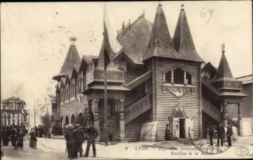 Ak Lyon Rhône, Exposition Internationale 1916, Pavillon de la Russie