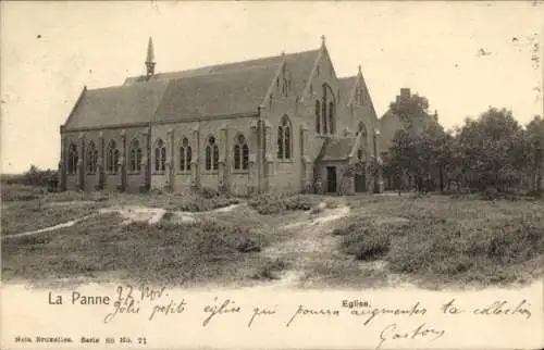 Ak La Panne De Panne Westflandern, Kirche