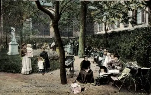 Ak Paris X., Square St. Laurent