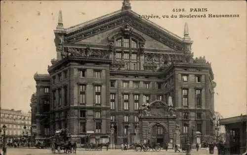 Ak Paris XI, Oper, Boulevard Haussmann