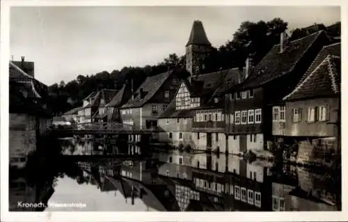 Ak Kronach im Frankenwald Bayern, Wasserstraße, Brücke