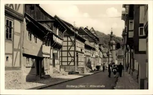 Ak Stolberg im Harz, Ritterstraße, Kirche