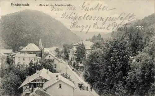 Ak Friedrichroda im Thüringer Wald, Schweizerstraße