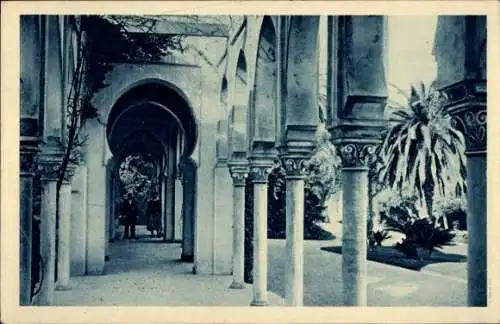 Ak Algier Alger Algerien, Palais d'Ete, Sous la Pergola