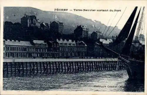 Ak Fécamp Seine Maritime, Terre Neuvier, Port