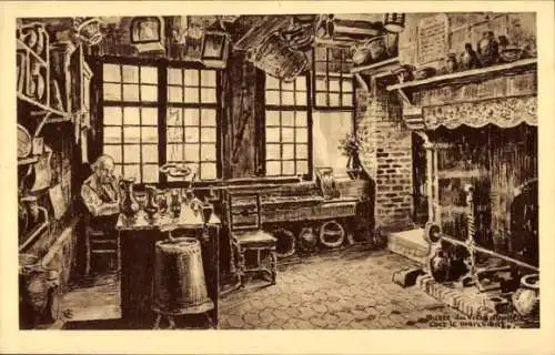 Ak Honfleur Calvados, Musee du vieux Honfleur, Innenansicht