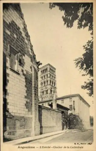 Ak Angoulême Charente, L'Eveche, Clocher de la Cathedrale