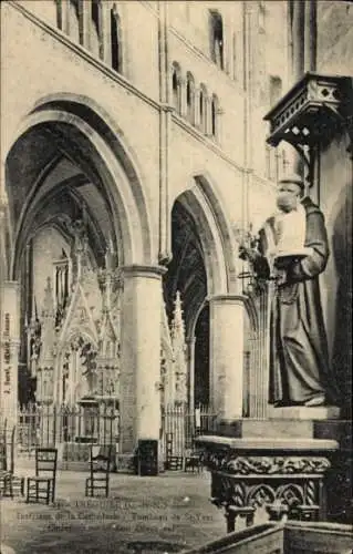 Ak Tréguier Côtes d’Armor, Innenansicht der Kathedrale