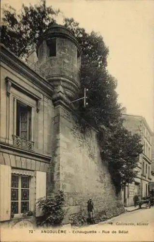 Ak Angoulême Charente, Ecauguette, Rue de Belat