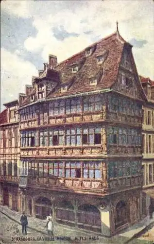 Ak Strasbourg Straßburg Elsass Bas Rhin, Altes Haus