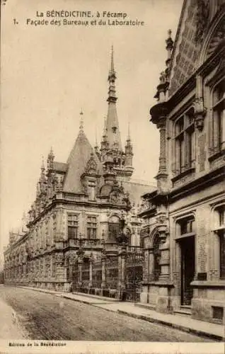 Ak Fécamp Seine Maritime, Benedictine, Bureaux et Laboratoire