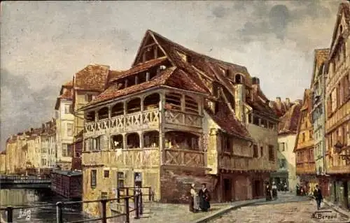 Künstler Ak Beraud, Straßburg Elsaß Bas Rhin, Pflanzbad, Tuck 2008