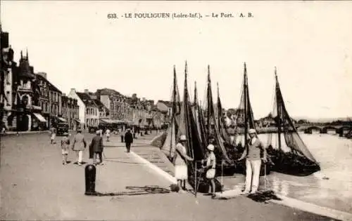 Ak Le Pouliguen Loire Atlantique, Le Port