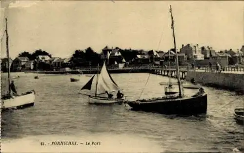 Ak Pornichet Loire-Atlantique, Le Port