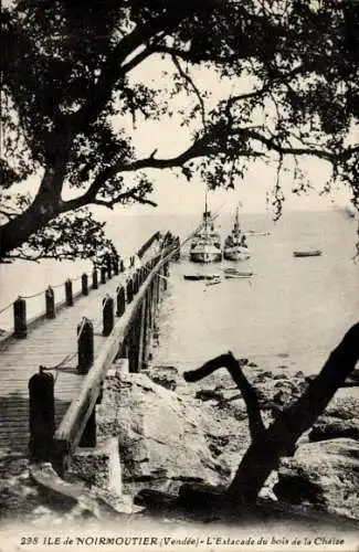 Ak Île de Noirmoutier Vendée, Estacade du bois de la Chaize