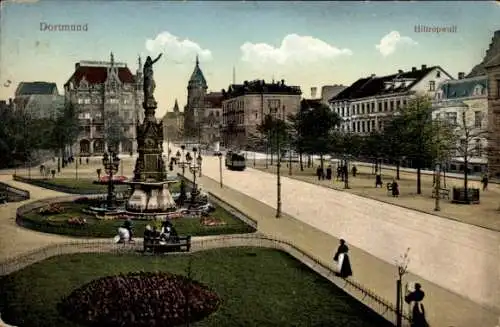 Ak Dortmund im Ruhrgebiet, Hiltropwall, Denkmal