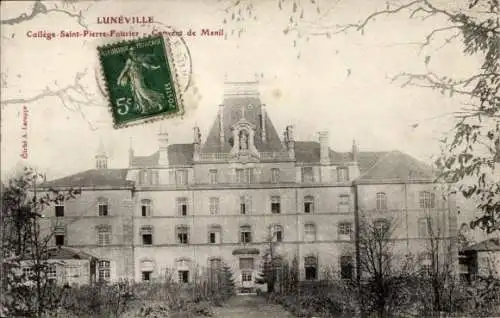 Ak Luneville Meurthe et Moselle, College Saint-Pierre-Fourrier, Convent de Menil