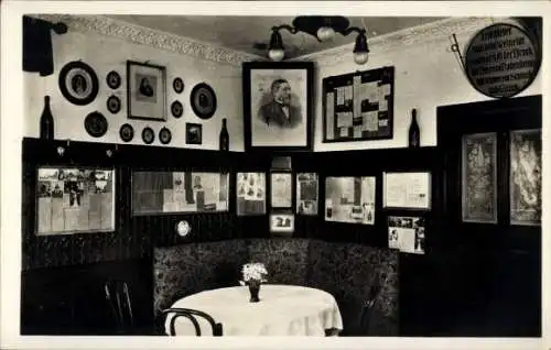 Ak Heidelberg am Neckar, Hotel Restaurant Scheffelhaus Waldhorn ob der Bruck, Scheffelstube