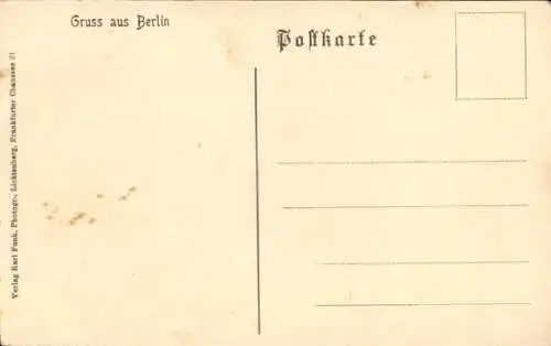 Ak Berlin Kreuzberg, Kaiserliches Postamt SW 68, November 1910, Gruppenaufnahme