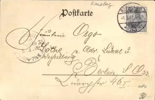 Ak Berlin Kreuzberg, Kaiserliches Postamt SO 33, Gruppenaufnahme